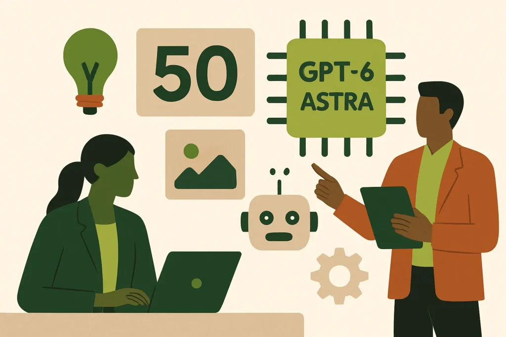 50 proyectos con inteligencia artificial GPT-6 Astra: aplicaciones creativas y prácticas transformadoras